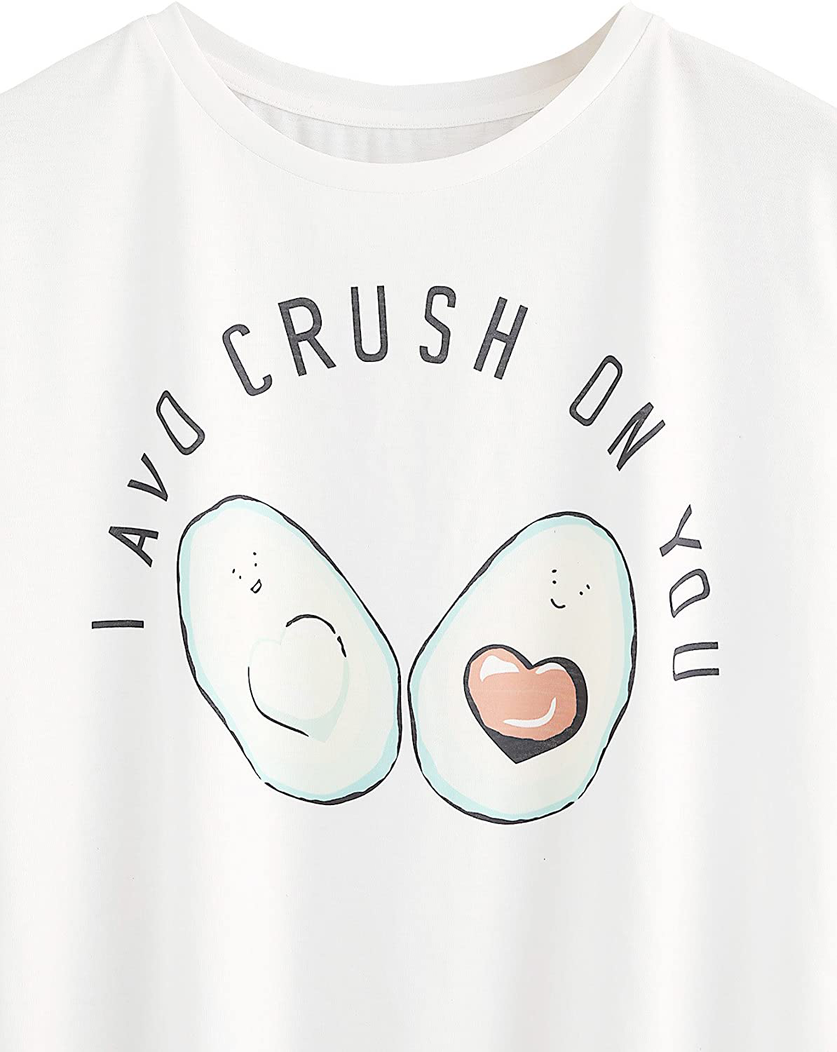 DIDK Women'S Cute Cartoon Print Tee and Shorts Pajama Set Apparel & Accessories > Clothing > Sleepwear & Loungewear > Pajamas Kylie Max   