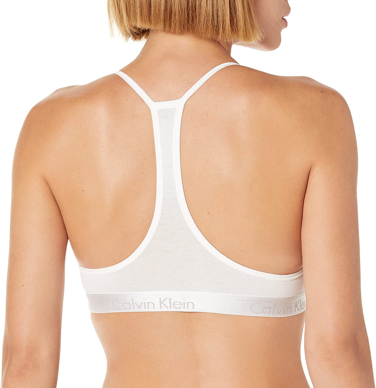 Calvin Klein Women'S Motive Cotton Lightly Lined Bralette Apparel & Accessories > Clothing > Underwear & Socks > Bras Kylie Max   