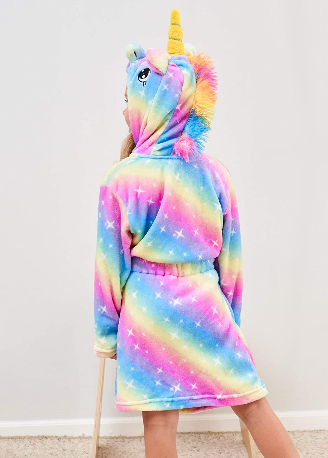 CHETOSHO Soft Hooded Robe with Matching Slippers for Girls Apparel & Accessories > Clothing > Sleepwear & Loungewear > Robes Kylie Max   