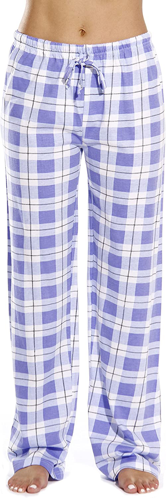 Just Love 100% Cotton Jersey Women Plaid Pajama Pants Sleepwear Apparel & Accessories > Clothing > Sleepwear & Loungewear > Pajamas Kylie Max   