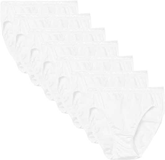 Hanes Women'S Nylon 6-Pack Hi Cut Underwear (Colors May Vary) Apparel & Accessories > Clothing > Underwear & Socks > Underwear Hanes 6 Pack - High Cut Assorted 9 