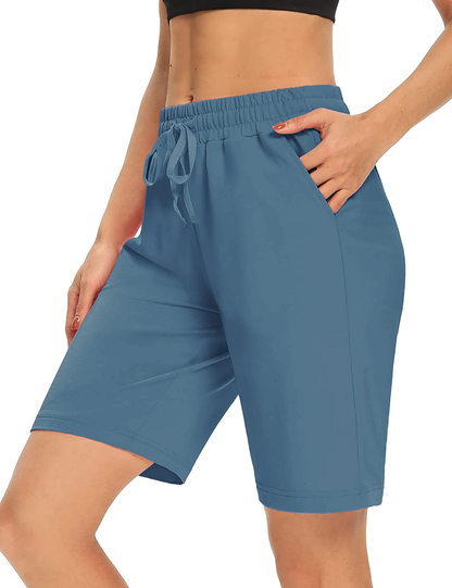 DIBAOLONG Womens Yoga Shorts Loose Comfy Drawstring Lounge Bermuda Shorts with 3 Pockets Apparel & Accessories > Clothing > Shorts Kylie Max   