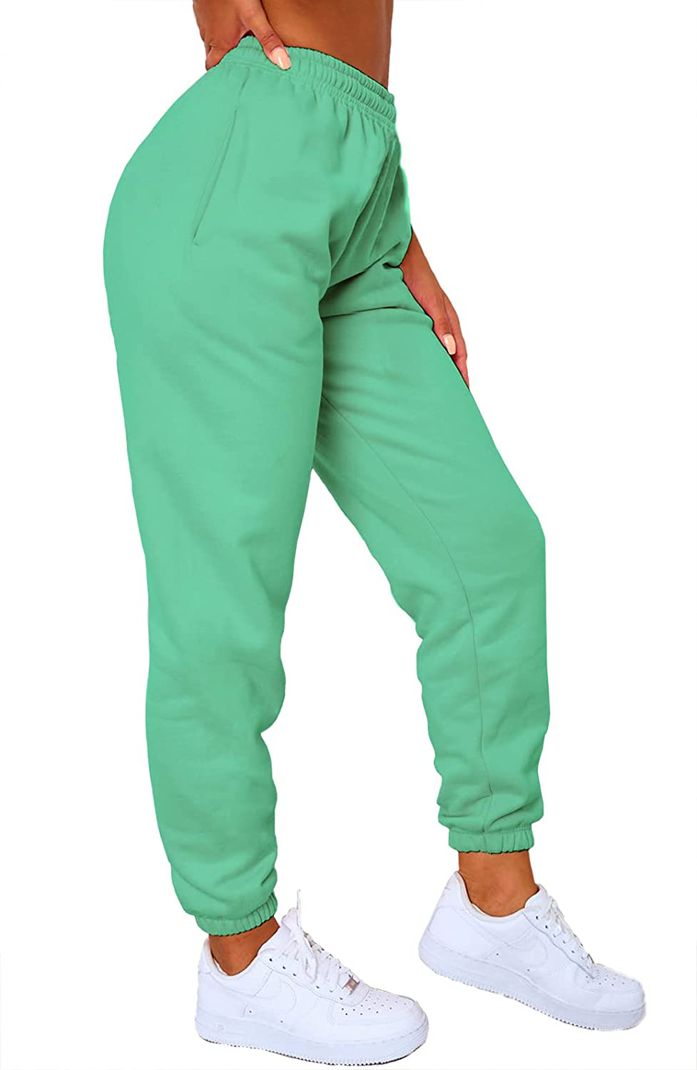 URBEARTH Womens Casual Comfy Sweatpants High Waisted Drawstring Sweat Pants Winter Cinch Bottom Joggers with Pocket Apparel & Accessories > Clothing > Activewear Kylie Max   