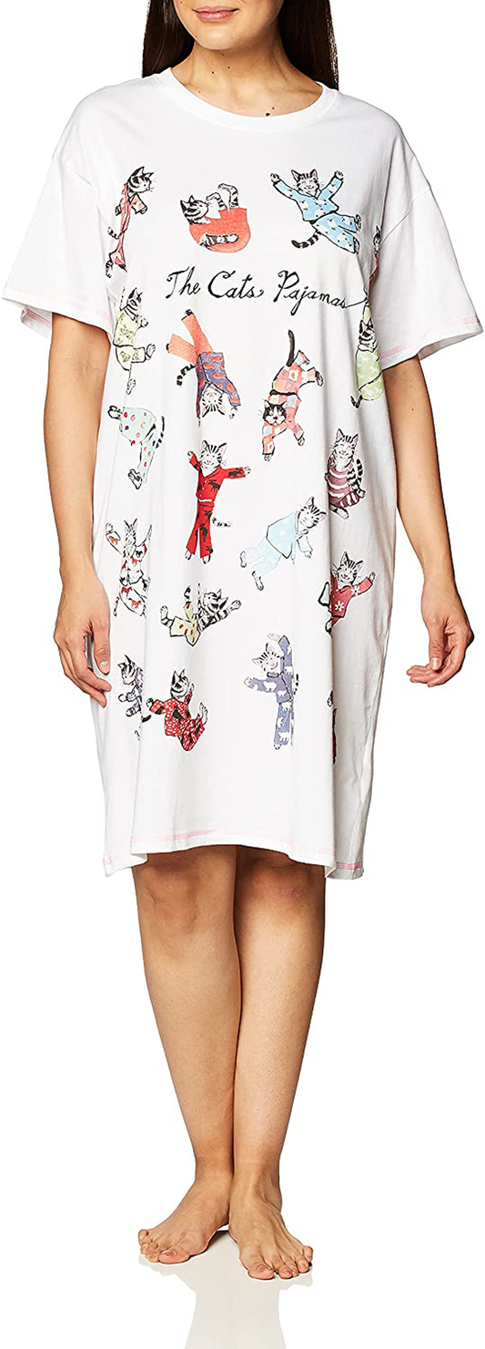 Little Blue House by Hatley Women'S Cats & Dogs Sleepshirts Apparel & Accessories > Clothing > Sleepwear & Loungewear > Nightgowns Kylie Max   