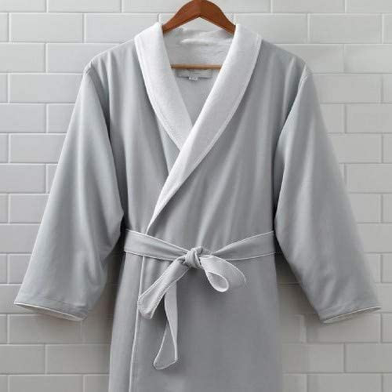 Kassatex SRK-148-SSG Spa Robe, Silver Sage (Small/Medium) Apparel & Accessories > Clothing > Sleepwear & Loungewear > Robes Kylie Max   