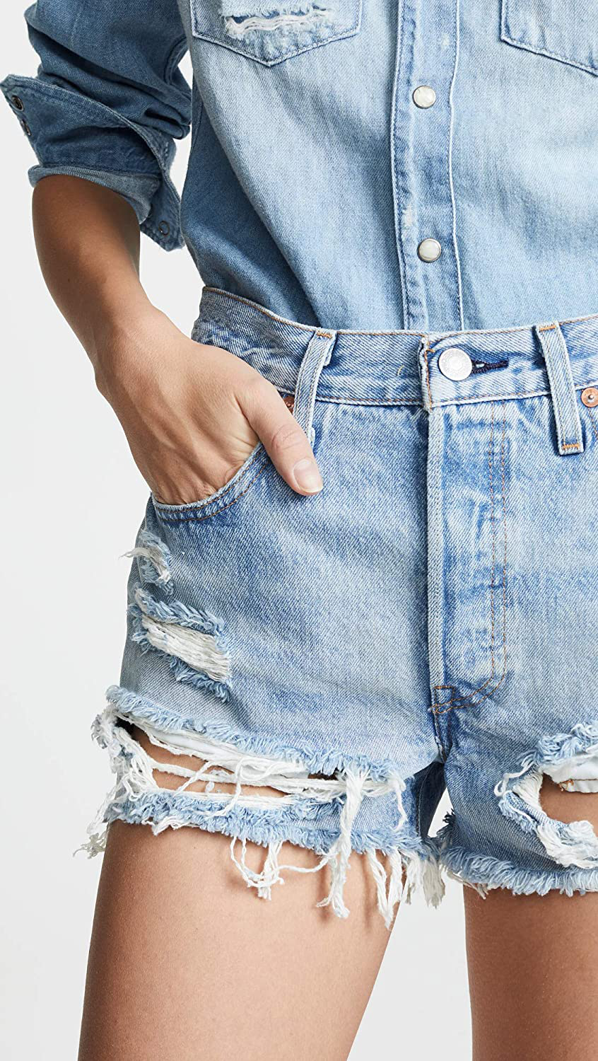 Levi'S Women'S High Rise Shorts Apparel & Accessories > Clothing > Shorts Kylie Max   