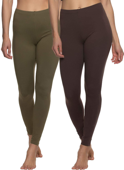Felina Velvety Super Soft Lightweight Leggings - for Women - Yoga Pants, Workout Clothes Apparel & Accessories > Clothing > Activewear KYLIE MAX Warm Desert X-Small 