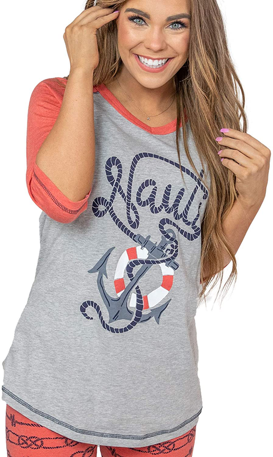 Lazy One Women'S Leggings and Tees, Pajama Separates, Cozy Loungewear for Women Apparel & Accessories > Clothing > Sleepwear & Loungewear > Pajamas Kylie Max   