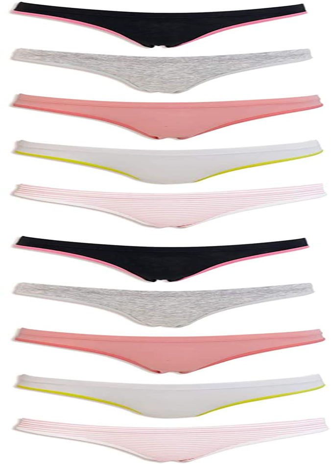 Emprella Women Underwear, 10 Pack Womens Cotton Stretch Bikini Panties for Ladies Apparel & Accessories > Clothing > Underwear & Socks > Underwear Emprella   