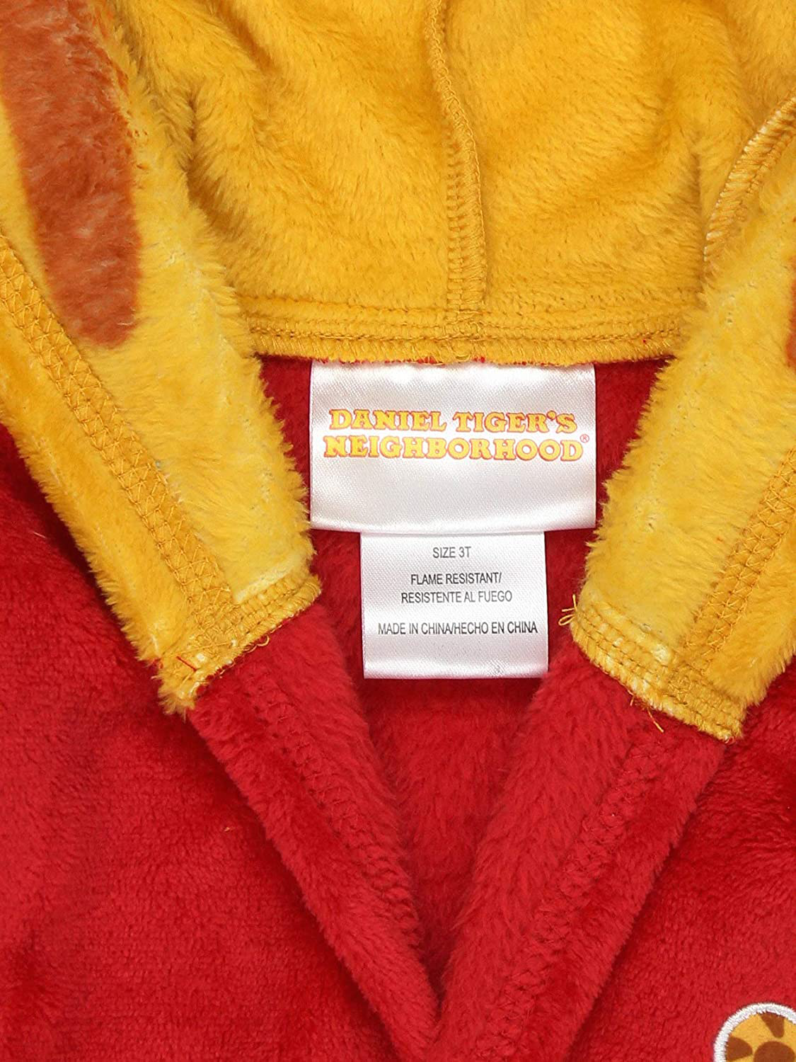 Daniel Tiger Toddler Boys Girls Hooded Plush Fleece Bathrobe Robe with Ears Apparel & Accessories > Clothing > Sleepwear & Loungewear > Robes Kylie Max   