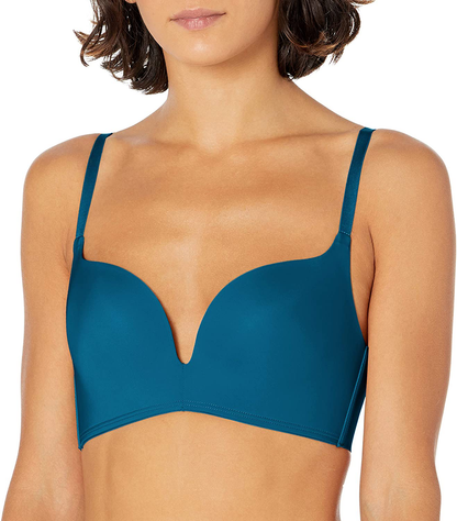 Maidenform Women's Love The Lift Wireless Plunge Push-up Bra Apparel & Accessories > Clothing > Underwear & Socks > Bras Maidenform Oceanic Blue 36D 