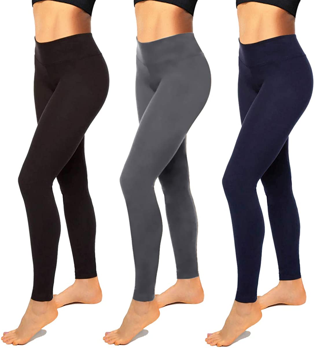 High Waisted Leggings for Women-Womens Black Seamless Workout Leggings Running Tummy Control Yoga Pants Reg&Plus Size Apparel & Accessories > Clothing > Underwear & Socks > Shapewear Hi Clasmix   