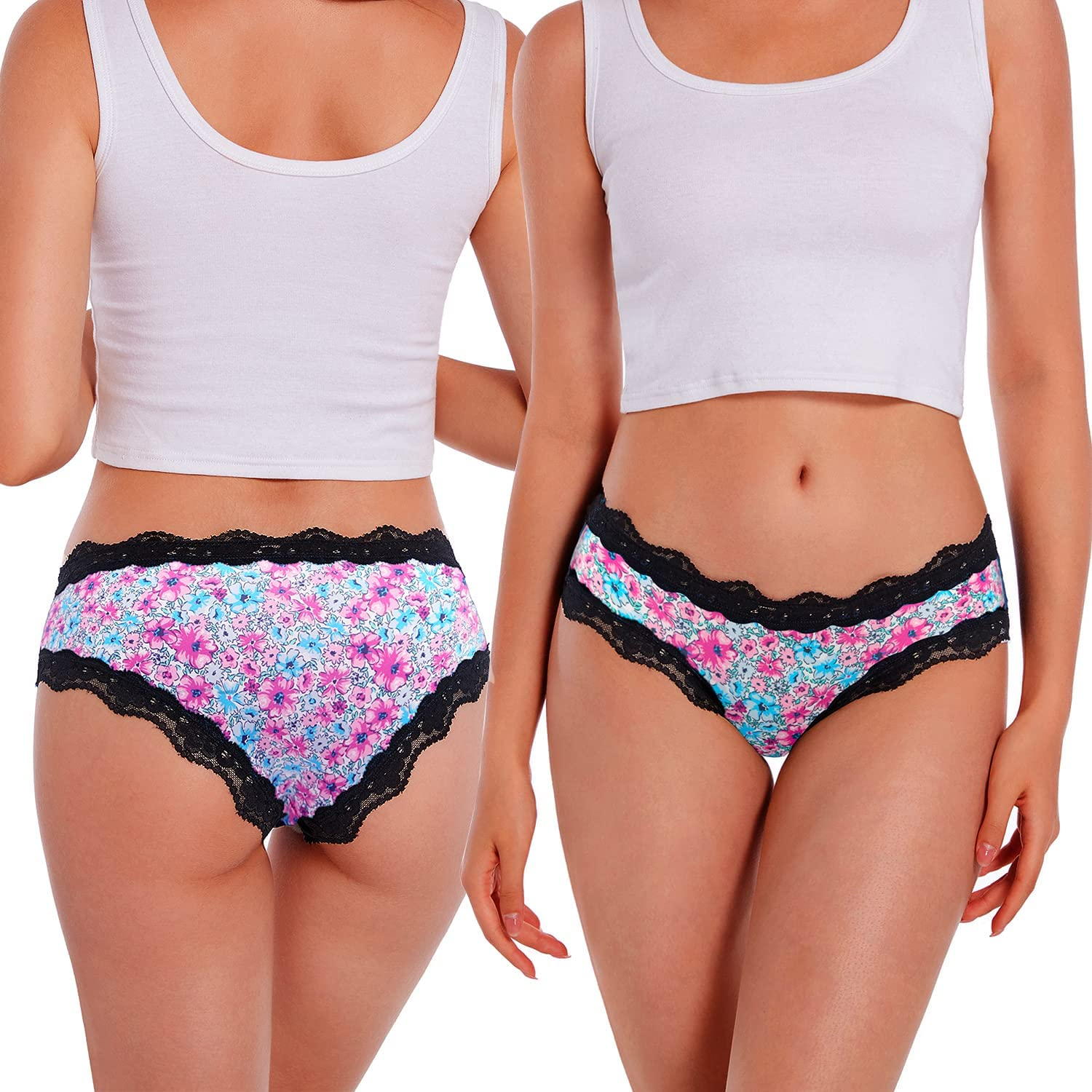 VEENXTHA Womens Underwear Hipster Panties 5 Pack Smooth Stretch Microfiber Briefs  VEENXTHA   