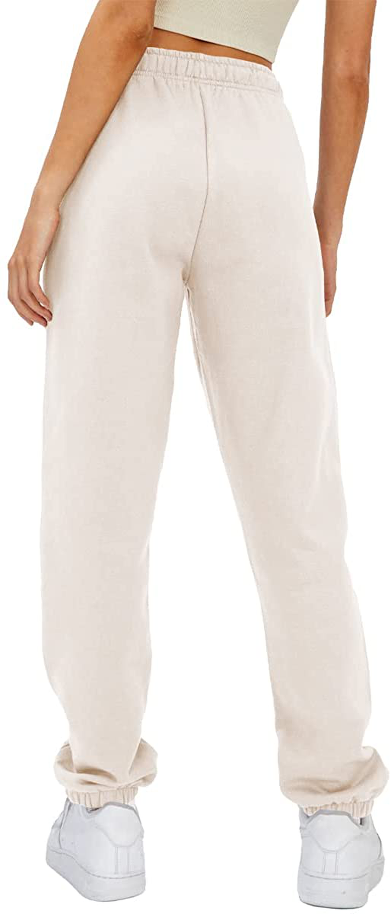 AUTOMET Women’S Winter Baggy Fleece Sweatpants High Waisted Joggers Pants Athletic Lounge Leggings with Pockets Apparel & Accessories > Clothing > Activewear Kylie Max   
