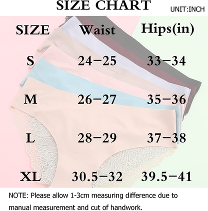 Sth Big 10 Pack Sexy Cheeky Underwear for Women Lace Bikini Panties Ladies No Show Hipster V-Waist Apparel & Accessories > Clothing > Underwear & Socks > Underwear Sth Big   