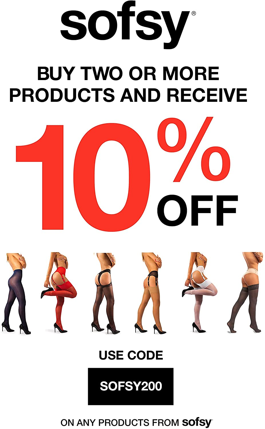 Sofsy Opaque Microfibre Tights for Women - Invisibly Reinforced - Footed Pantyhose High Waist for Women 40Den [Made in Italy] Apparel & Accessories > Clothing > Underwear & Socks > Shapewear KYLIE MAX   