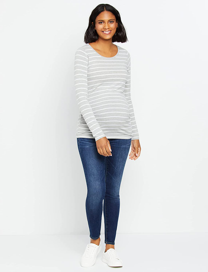 Motherhood Maternity Women'S Bumpstart 2 Pack Long Sleeve Tee Shirts Apparel & Accessories > Clothing > Activewear Kylie Max   