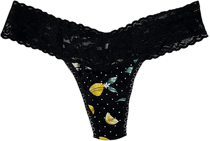 Hanky Panky Low Rise Thong (Prints) Apparel & Accessories > Clothing > Underwear & Socks > Underwear hanky panky Lemon Dot  
