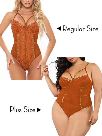 See Through Lingerie,V-Neck Lace Babydoll,Sexy Lingerie Women,One Piece Bodysuit Apparel & Accessories > Clothing > Underwear & Socks > Lingerie Kaei&Shi   