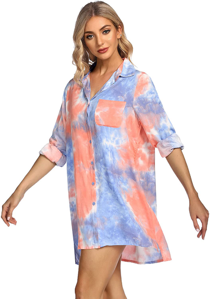 SHESHOW Women'S Beach Cover up Long Sleeve Button down Shirt Beach Bikini Coverups Dress Swimsuit Covers S-3XL Apparel & Accessories > Clothing > Swimwear Kylie Max   