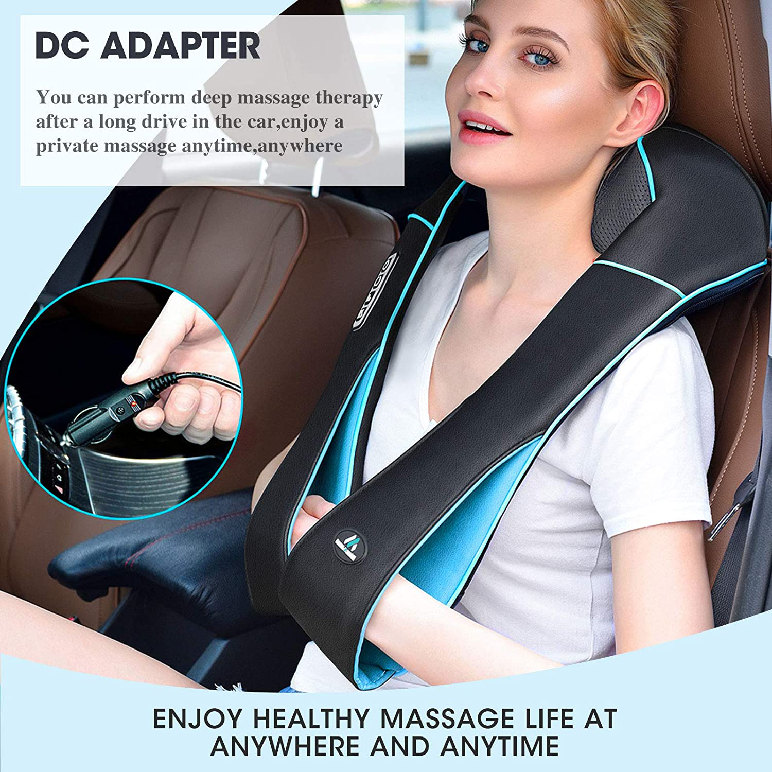 Back Neck Shoulder Massager with Heat - Deep Tissue Kneading Electric Back Massage for Neck, Back, Shoulder, Waist, Foot - Shiatsu Full Body Massage, Relax Gift for Her/Him/Friend/Dad/Mom Arts & Entertainment > Party & Celebration > Gift Giving MagicMakers   
