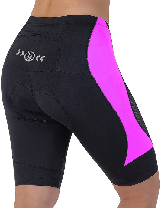 Beroy Bike Shorts Women 3D Gel Padded with Pocket Indoor- Outdoor Cycling Spining - Shorts Apparel & Accessories > Clothing > Shorts Kylie Max   