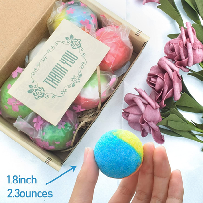 INTEYE 24 Organic & Natural Bath Bombs, Handmade Bubble Bath Bomb Gift Set, Rich in Essential Oil, Shea Butter, Grape Seed Oil, Fizzy Spa to Moisturize Dry Skin, Perfect Gift idea for Women Arts & Entertainment > Party & Celebration > Gift Giving INTEYE   