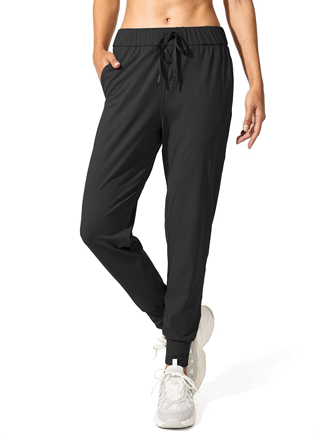 SANTINY Women'S Joggers Pants with Pockets Drawstring Running Sweatpants for Women Lounge Workout Jogging Apparel & Accessories > Clothing > Activewear Kylie Max   