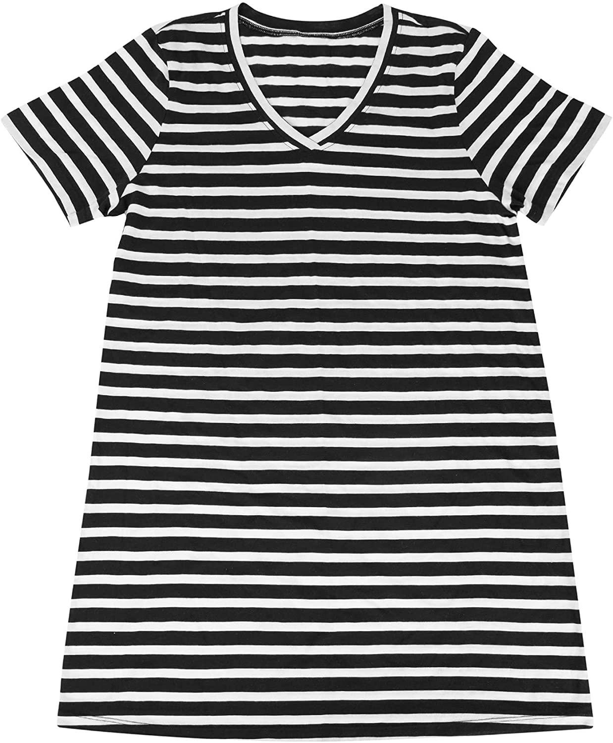 Smart & Sexy Women'S V-Neck Oversized Sleep Shirt Apparel & Accessories > Clothing > Sleepwear & Loungewear > Nightgowns Kylie Max   
