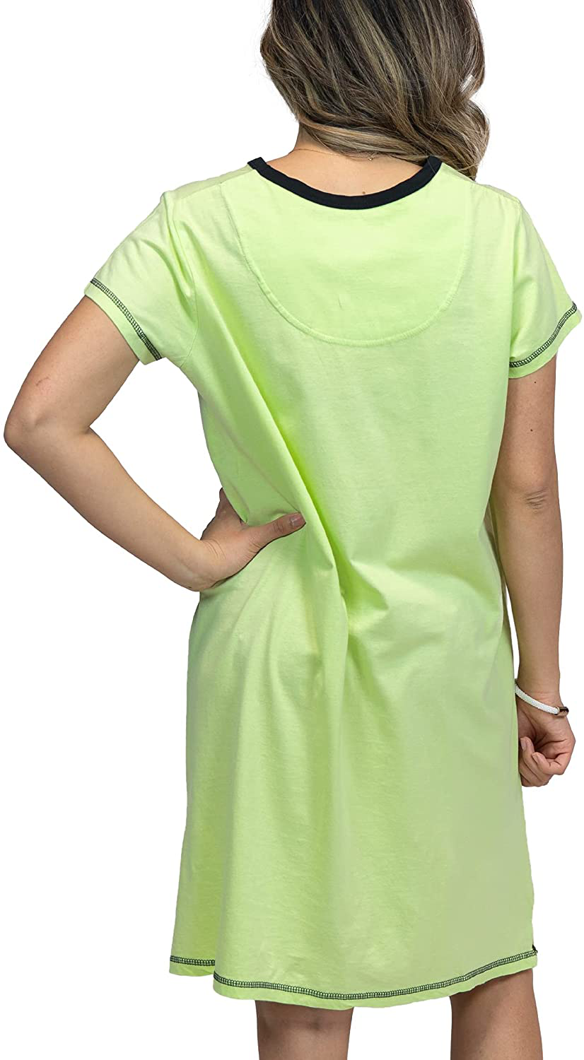 Lazy One V-Neck Nightshirts for Women, Farm Animal Designs Apparel & Accessories > Clothing > Sleepwear & Loungewear > Nightgowns Kylie Max   