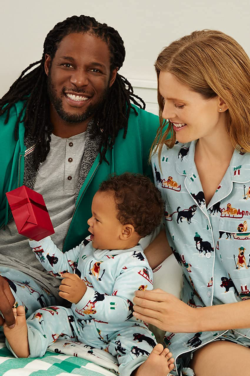 Lands' End Women'S Long Sleeve Print Flannel Nightshirt Apparel & Accessories > Clothing > Sleepwear & Loungewear > Nightgowns Kylie Max   