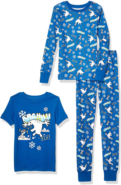Spotted Zebra Kids' Disney Star Wars Marvel Snug-Fit Cotton Pajamas Sleepwear Sets Apparel & Accessories > Clothing > Sleepwear & Loungewear > Pajamas Kylie Max   
