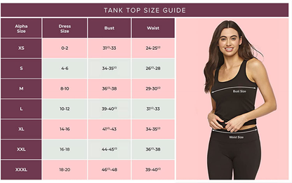 Felina Reversible Cotton Women’S Tank Top | 4-Pack Apparel & Accessories > Clothing > Activewear Kylie Max   