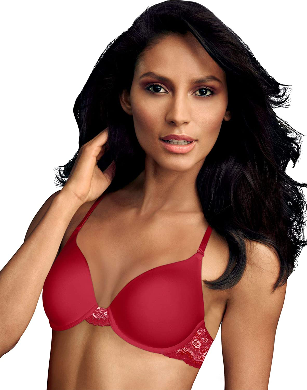 Maidenform Women's Natural Boost Demi Bra 09428 Apparel & Accessories > Clothing > Underwear & Socks > Bras Maidenform Scarlet Berry W/Spiced Almond Pink 38B 