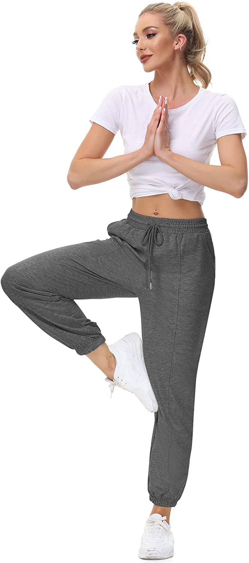 LUYAA Women'S Relaxed Fit Soft Jogger Sweatpant with Pockets for Running Yoga Workout Golf Casual Pajama Pants Apparel & Accessories > Clothing > Activewear Kylie Max   