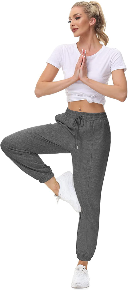 LUYAA Women'S Relaxed Fit Soft Jogger Sweatpant with Pockets for Running Yoga Workout Golf Casual Pajama Pants Apparel & Accessories > Clothing > Activewear Kylie Max   