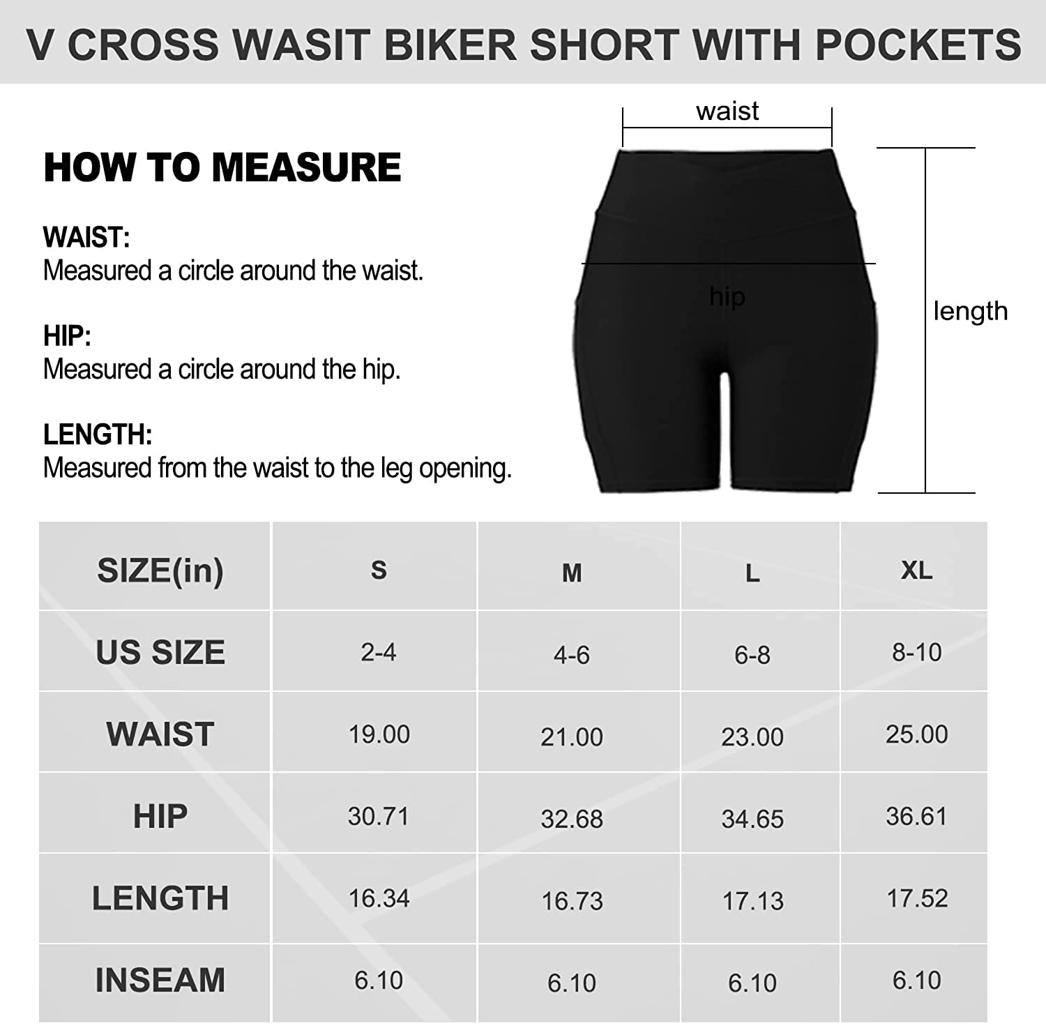 MOOSLOVER Women V Cross Waist Workout Shorts Butt Lifting High Waisted Biker Shorts Apparel & Accessories > Clothing > Shorts Kylie Max   
