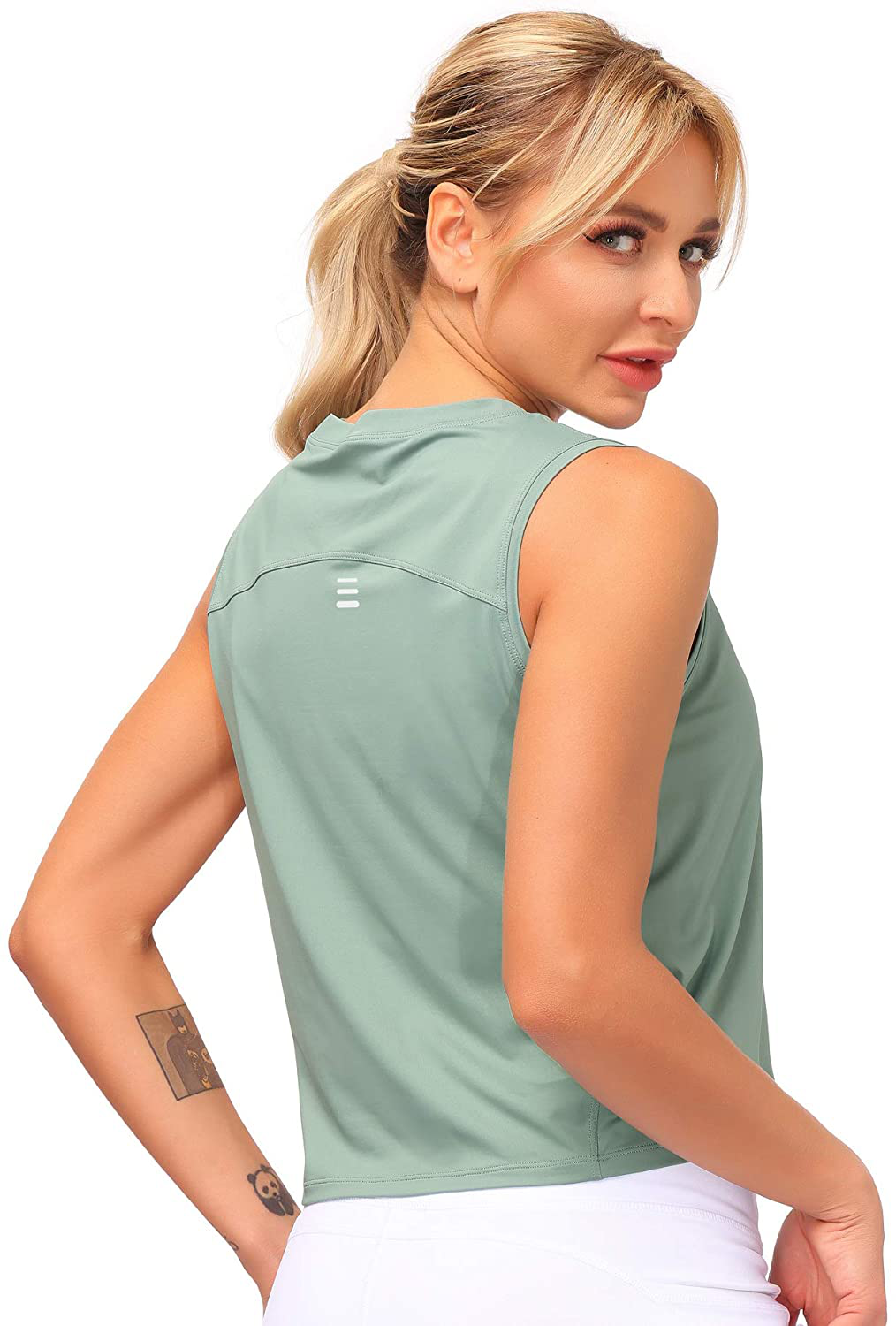 Dragon Fit Women Sleeveless Yoga Tops Workout Cool T-Shirt Running Short Tank Crop Tops Apparel & Accessories > Clothing > Activewear Kylie Max   