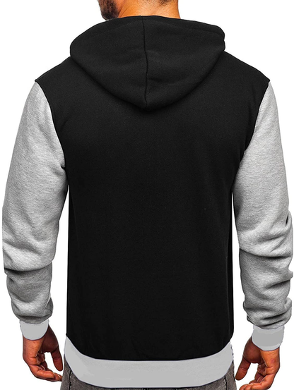 Merthy Mens Classic Varsity Baseball Jackets with Hood Casual Slim Fit Snap Buttons Cotton Uniform Bomber Jackets Coats Apparel & Accessories > Clothing > Underwear & Socks > Shapewear Merthy   