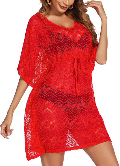 Avidlove Women'S Swimsuit Beach Cover up Lace Bikini Beachwear Sheer Bathing Suit Coverups Apparel & Accessories > Clothing > Swimwear Kylie Max   