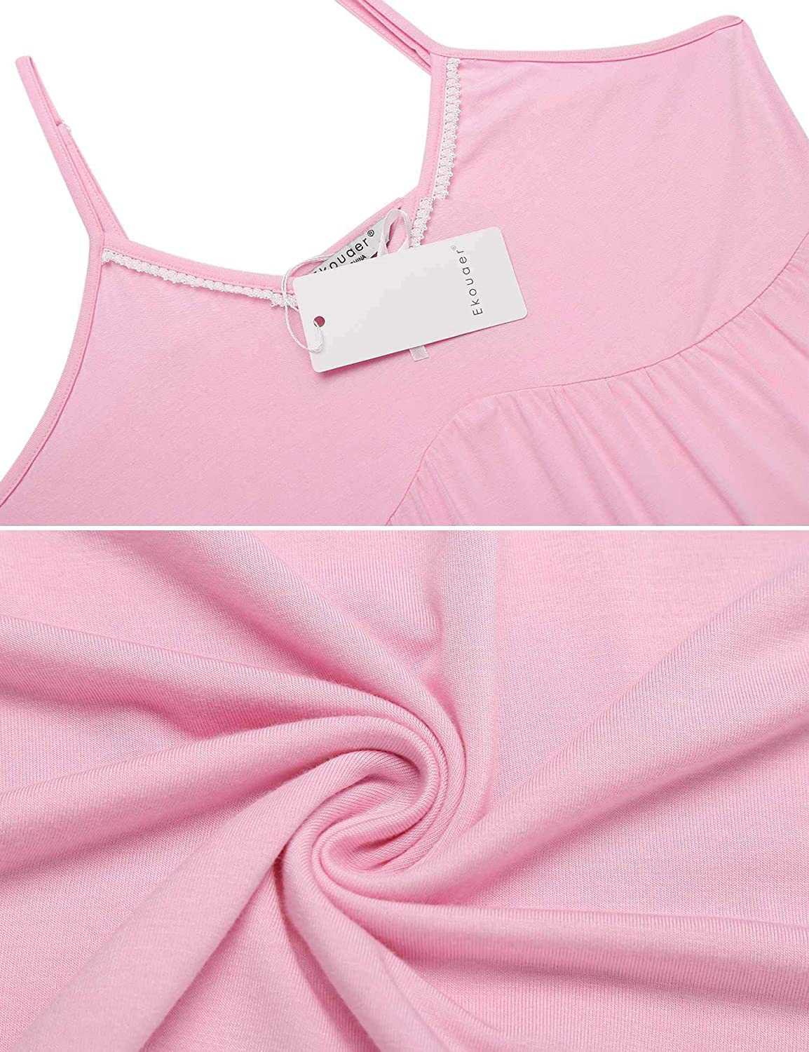 Ekouaer Womens Pajamas Set V-Neck Cami Top and Capris Pants Sleepwear Pjs Set S-XXL Apparel & Accessories > Clothing > Sleepwear & Loungewear Kylie Max   