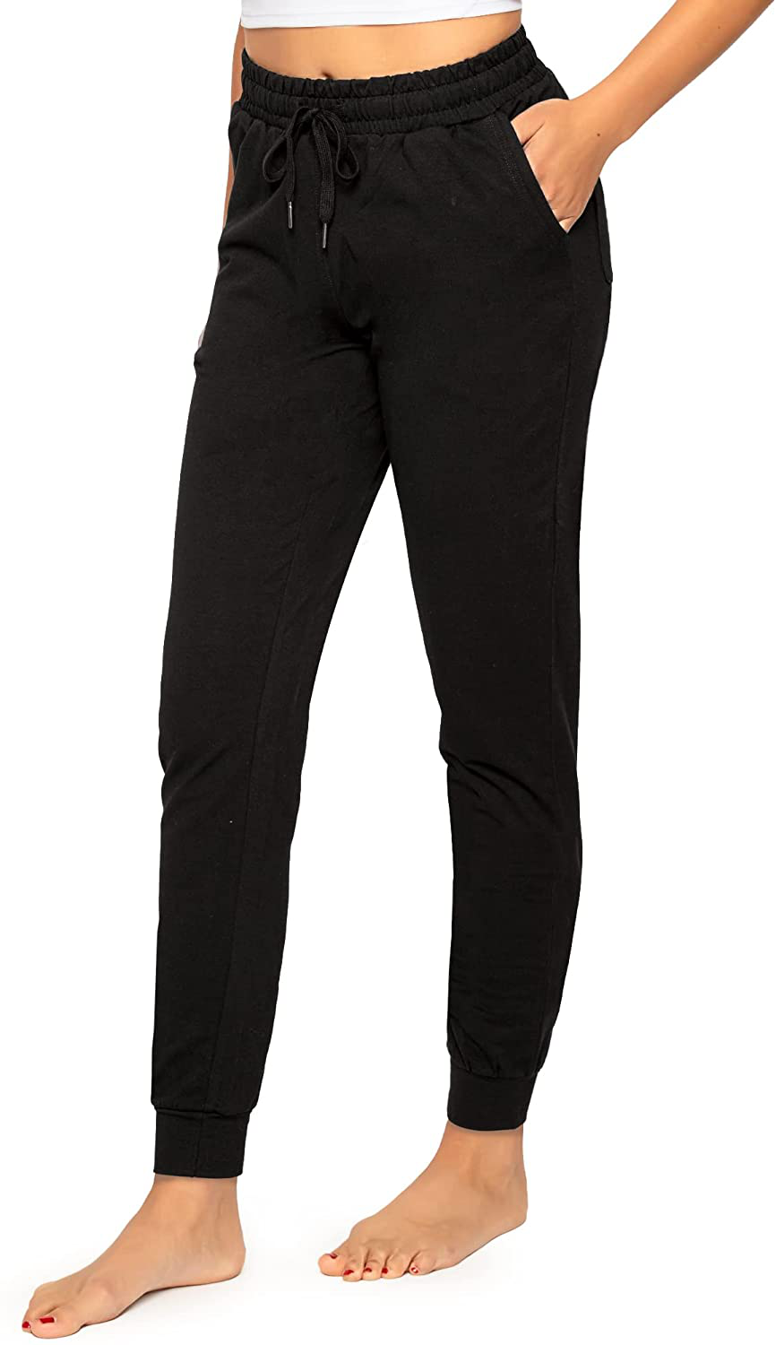 Stelle Women'S Sweatpants Lightweight Yoga Joggers Athletic Workout Track Pants with Pockets 28" Apparel & Accessories > Clothing > Activewear Kylie Max   