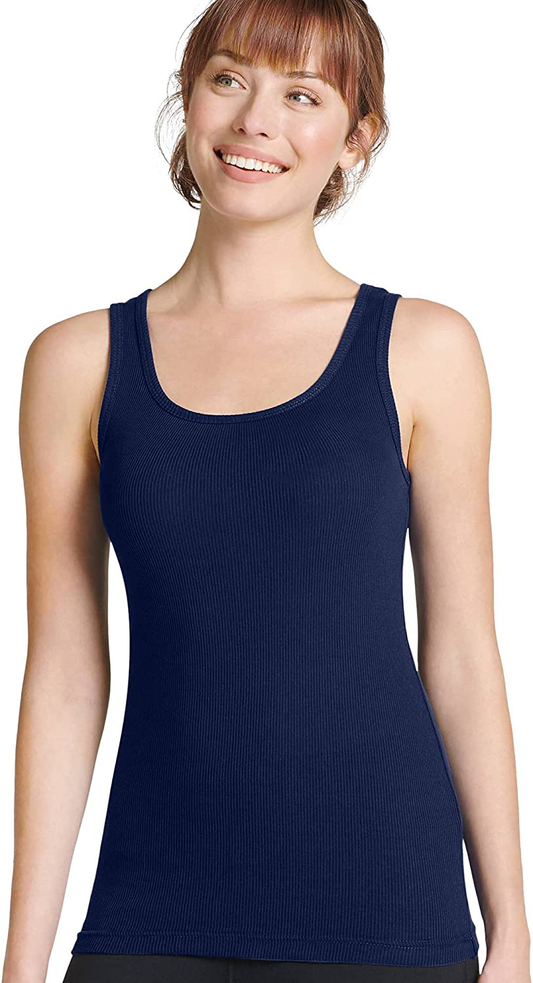 Jockey Women'S T-Shirts 100% Cotton Rib Tank Apparel & Accessories > Clothing > Activewear Kylie Max   