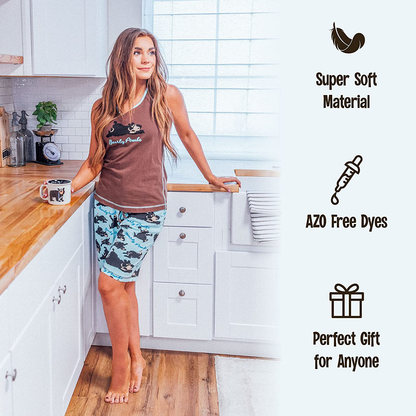 Lazy One Animal Pajamas for Women, Cute Pajama Shorts and Top Separates Apparel & Accessories > Clothing > Sleepwear & Loungewear > Pajamas Kylie Max   