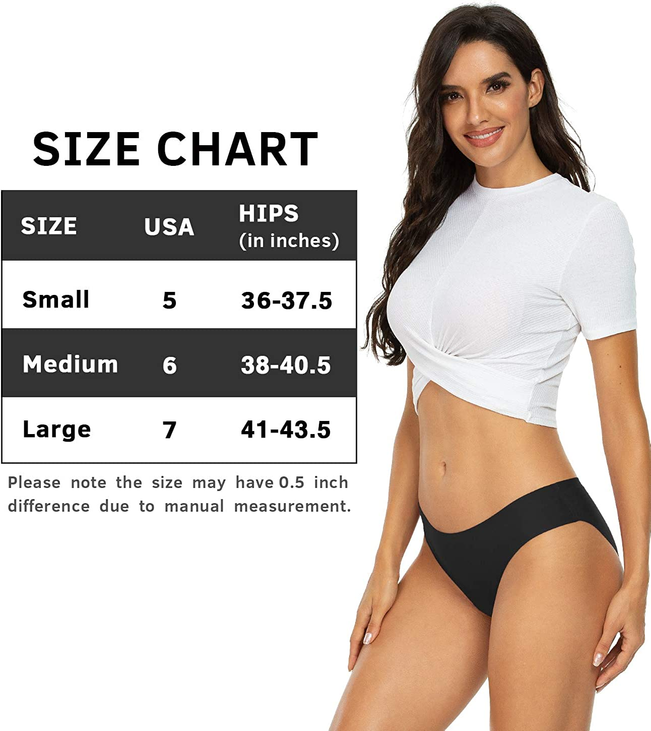 GNEPH Women'S Seamless Underwear No Show Panties Soft Stretch Bikini Ladies Hipster Underwears 5Pack Apparel & Accessories > Clothing > Underwear & Socks > Underwear GNEPH   