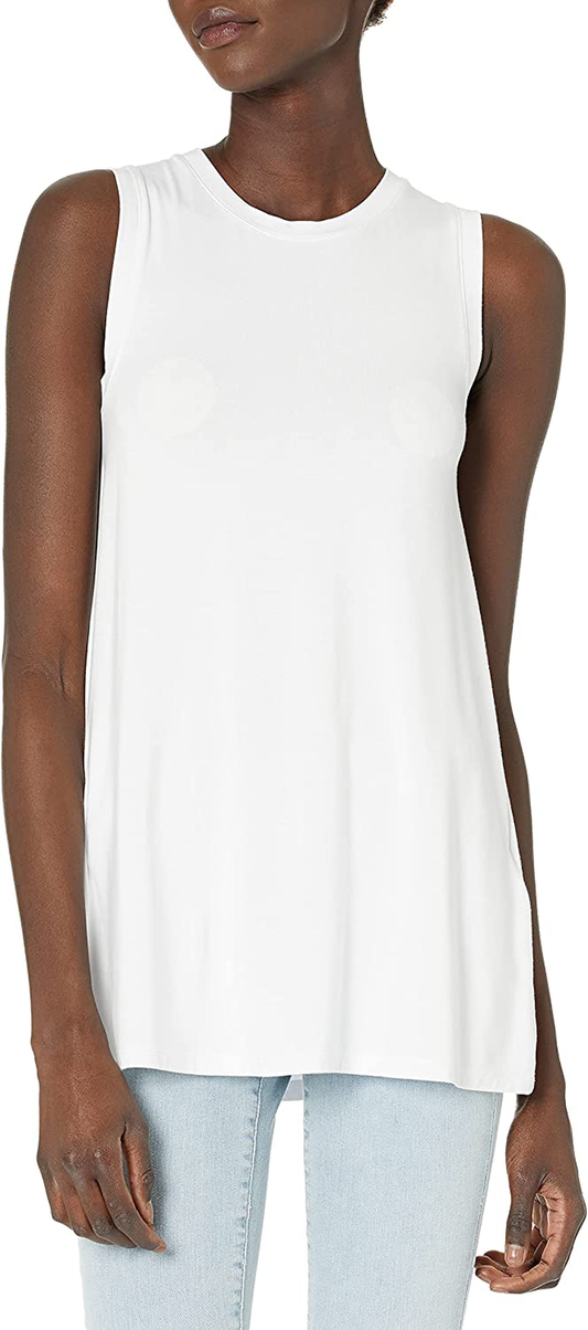 Daily Ritual Women'S Jersey Relaxed-Fit Muscle-Sleeve Swing Tunic Apparel & Accessories > Clothing > Activewear Kylie Max   