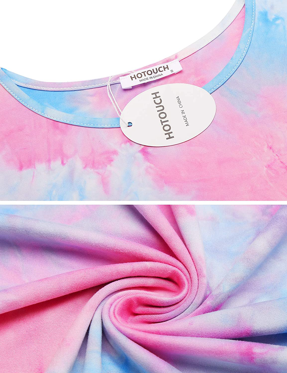 Hotouch Womens Pajamas Set Short Sleeve Cute Printed Tops and Pants 2 Piece PJ Sets Joggers Loungewear Sleepwear with Pockets Apparel & Accessories > Clothing > Sleepwear & Loungewear > Pajamas Kylie Max   