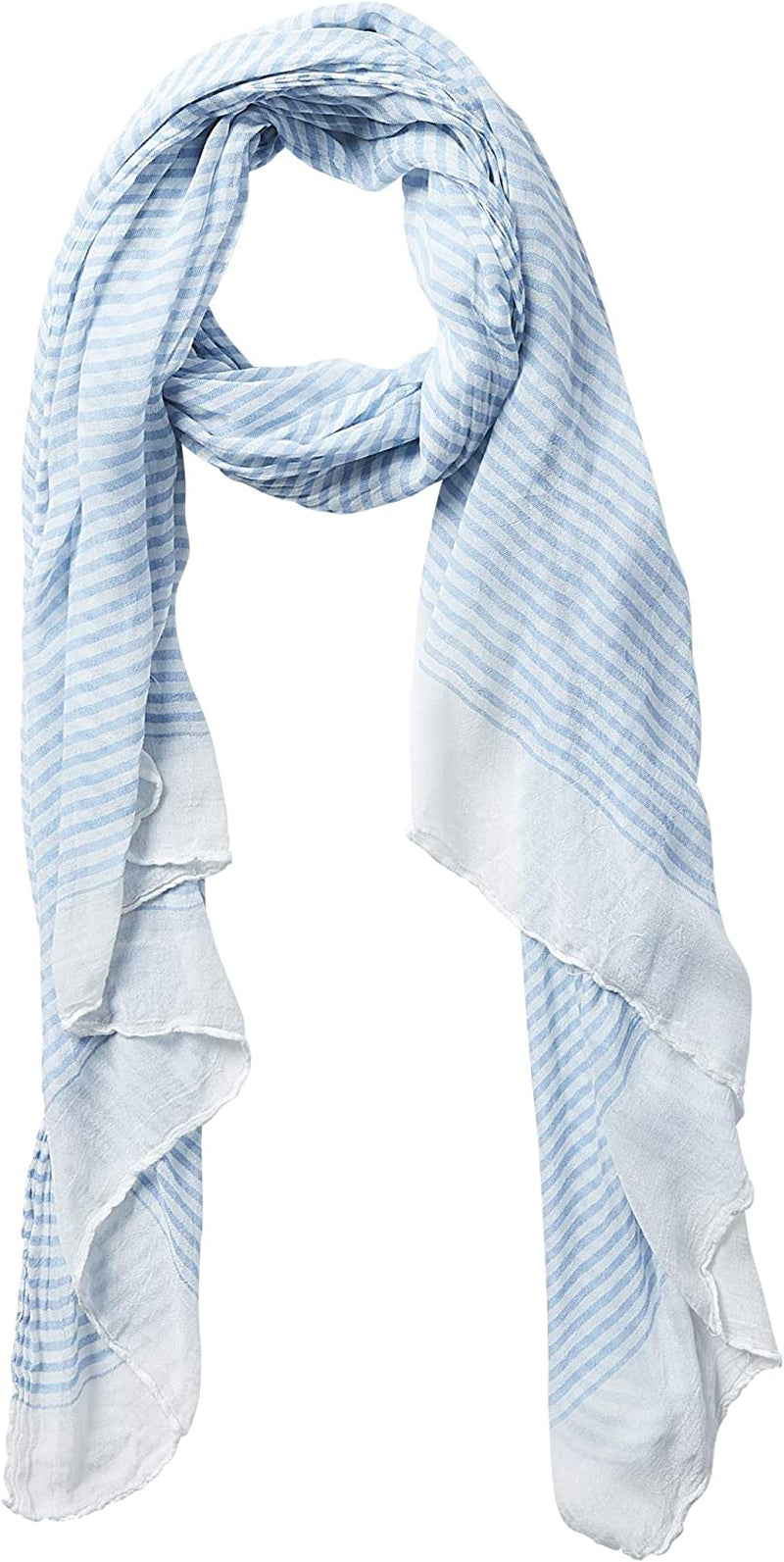 Hadley Wren Women'S Lightweight Summer Insect Shield Scarf Apparel & Accessories > Clothing Accessories > Scarves & Shawls Hadley Wren Stripe Blue  