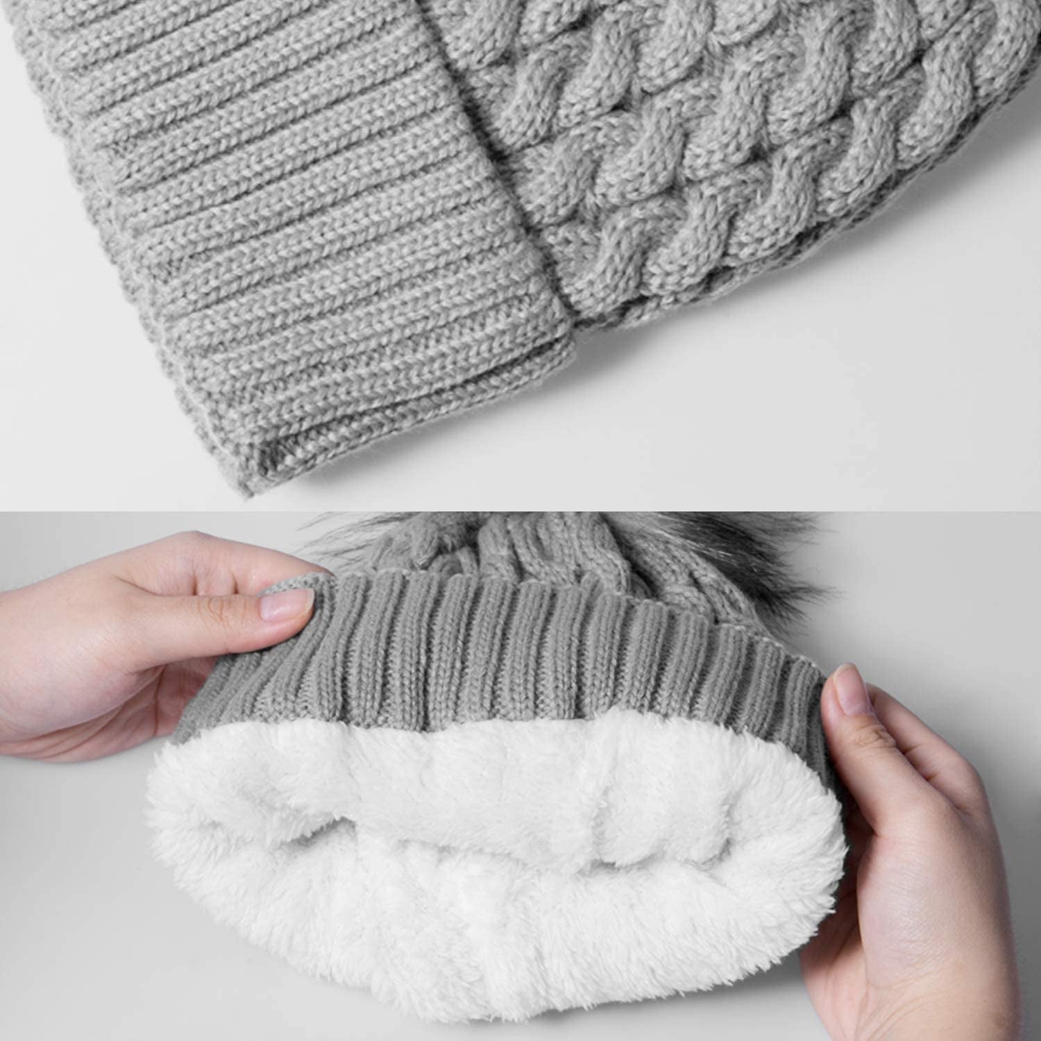 Ousipps 2 Pack Winter Hats for Men Women, Baggy Mens Beanies for Winter Ski Snow Skull Hats Black Beanie for Men and Women Apparel & Accessories > Clothing Accessories > Hats Ousipps   
