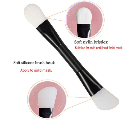 GOLIKEE 2PCS Dual Sided Face Mask Brushes, Knife Shaped Soft Silicone Facial Mud Mask Applicator Brush, Mask Beauty Tool for Makeup, Foundation, Cream, Mud, Clay, Mixed Mask and Body Lotion (Black) Health & Beauty > Personal Care > Cosmetics > Cosmetic Tools > Makeup Tools GOLIKEE   